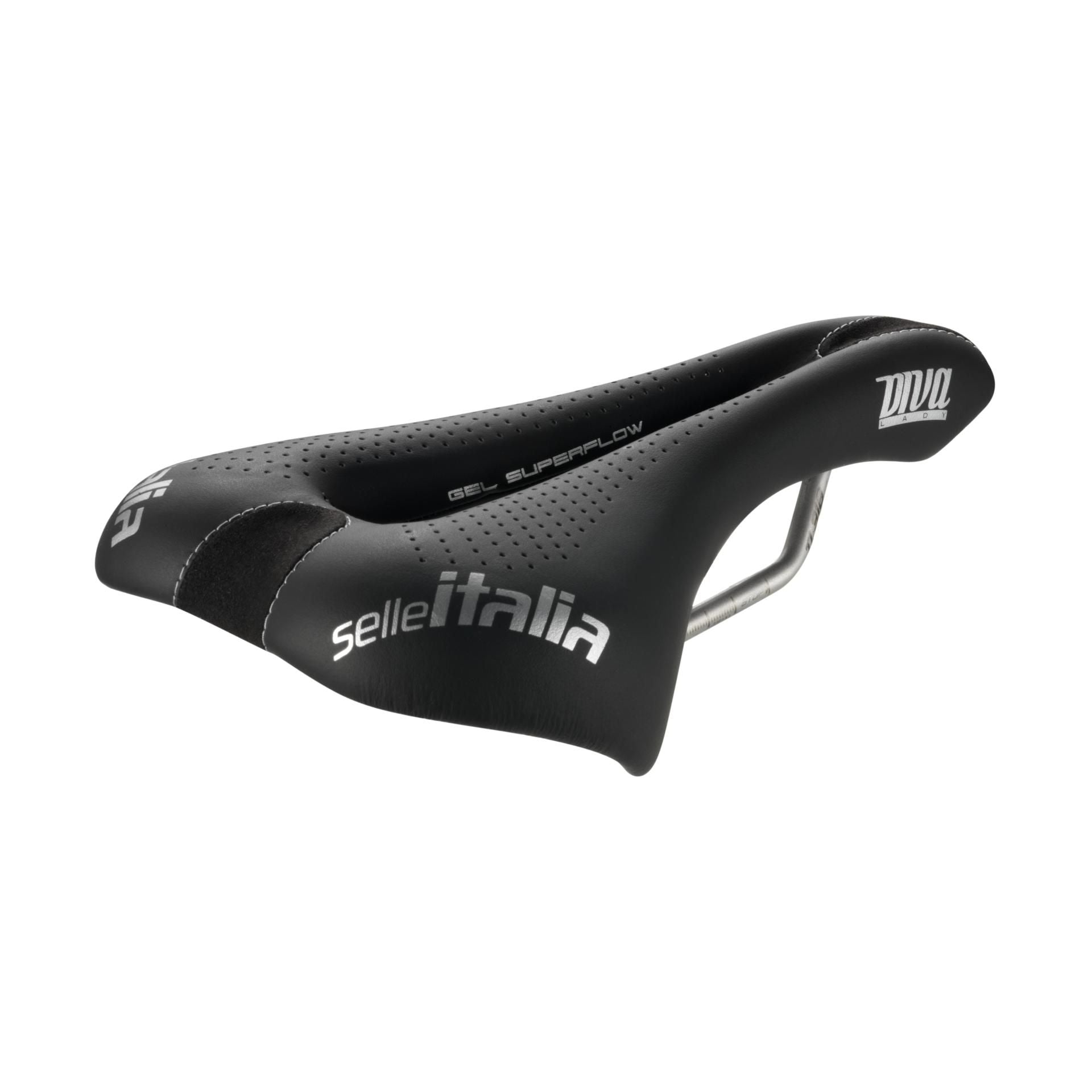 Selle Italia naisten satula Diva Gel TI316 Superflow L/152mm