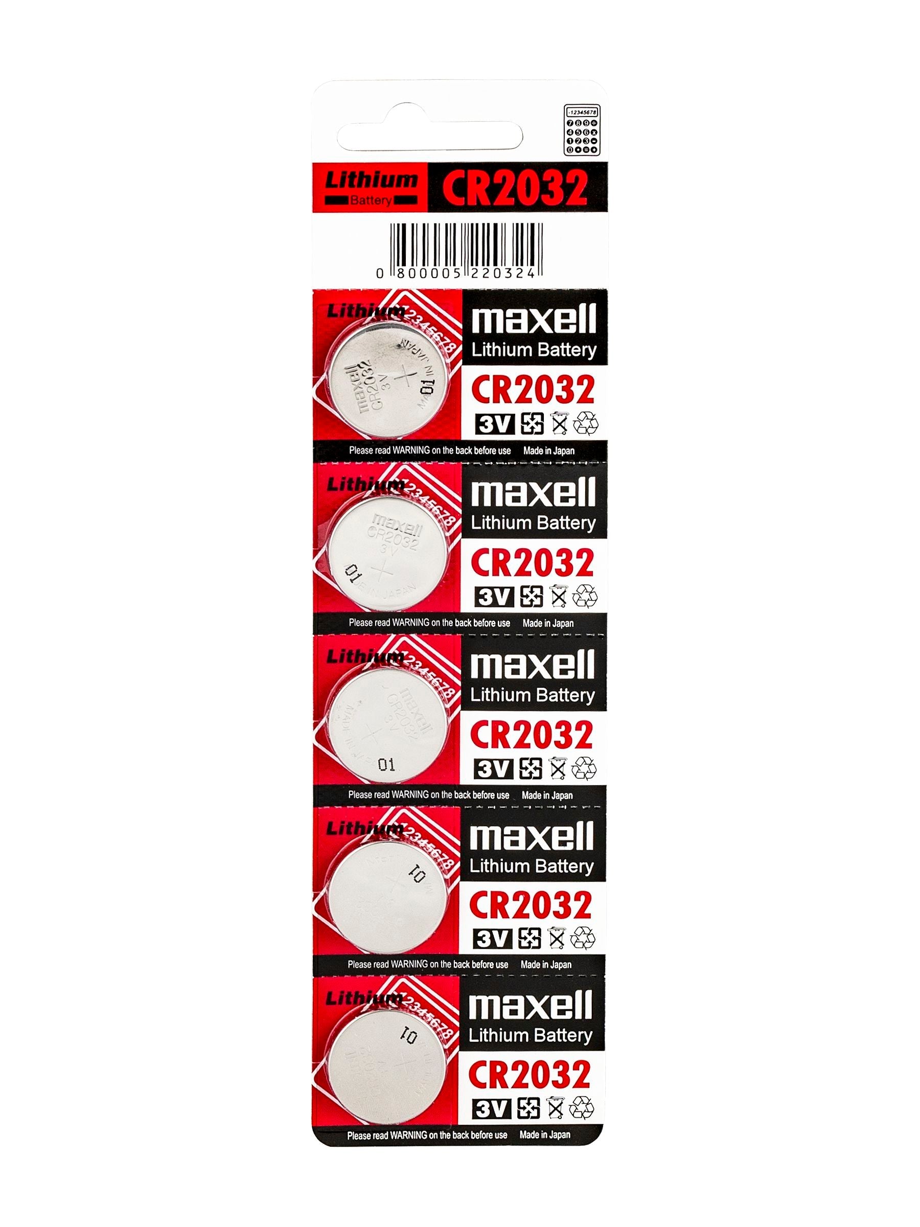 Bontrager CR2032 Computer Battery 5-Pack [BTRY BNT CR2032 5PK]