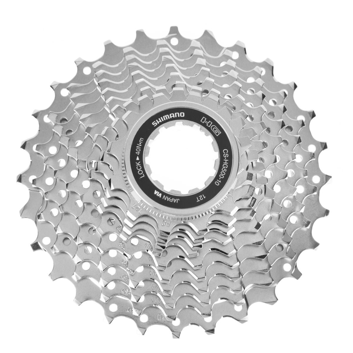Shimano Kasetti 10-v 12-28 CS-HG500-10 Tiagra – teräs, HG-X/HG 10v