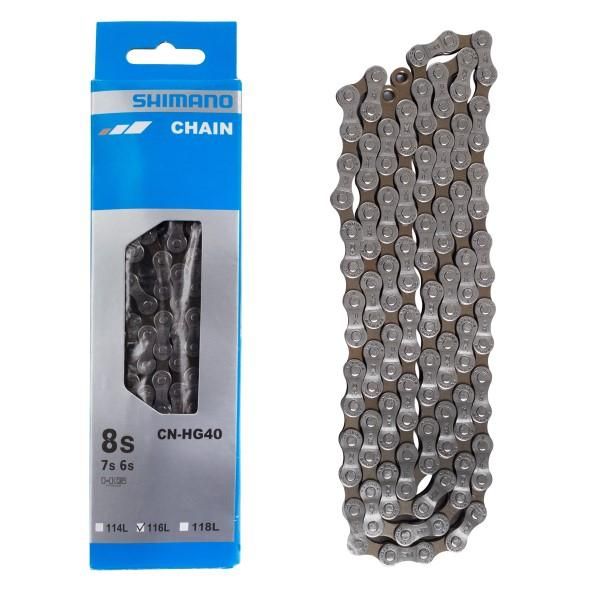 Shimano CN-HG40 Ketju – 6/7/8-vaihteinen, 116 lenkkiä, Quick Link
