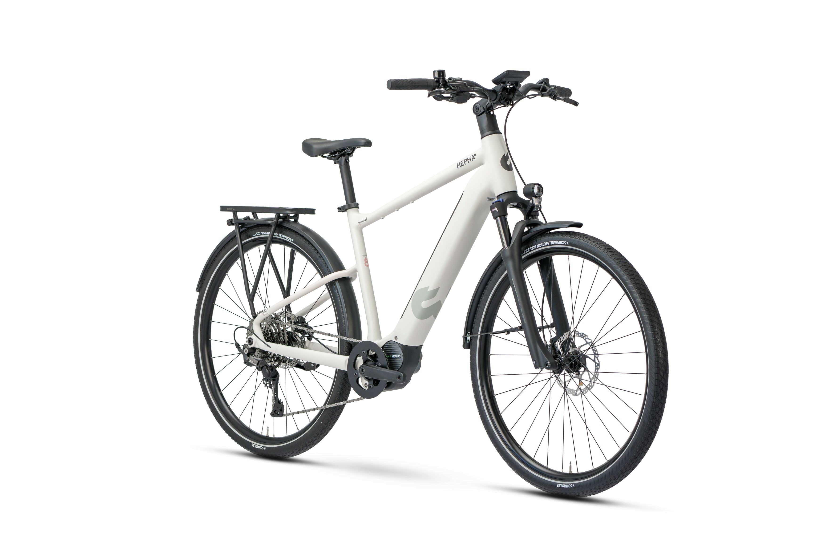 Hepha Trekking 8 Long Range – hybridi-sähköpyörä, 100 Nm, 600 Wh
