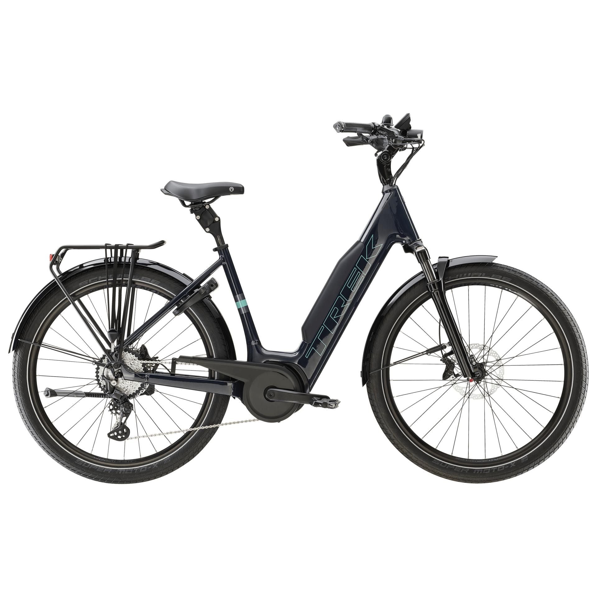 Trek Verve+ 5 Lowstep – sähköhybridipyörä, 75 Nm, 800Wh