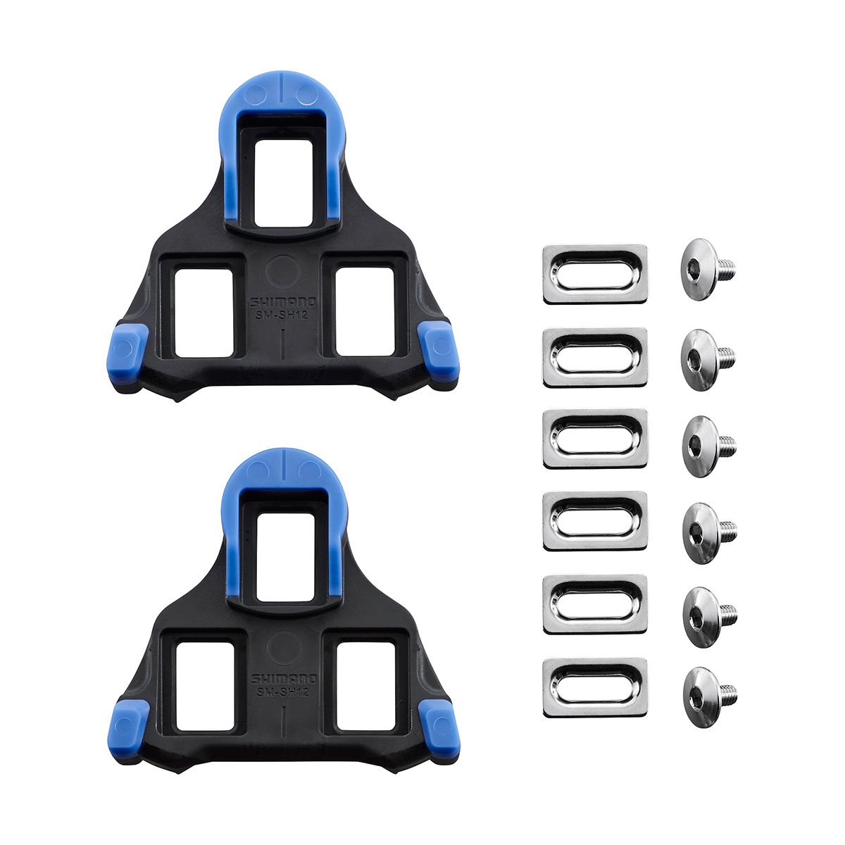 Shimano SM-SH12 SPD-SL – 2° Float, 12° Release Angle Blue Cleats