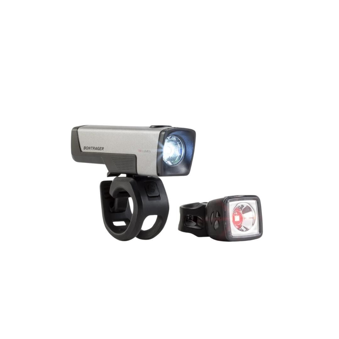 Bontrager Ion Comp R/Flare R City Bike Light Set – 700/35 lm, USB-ladattava