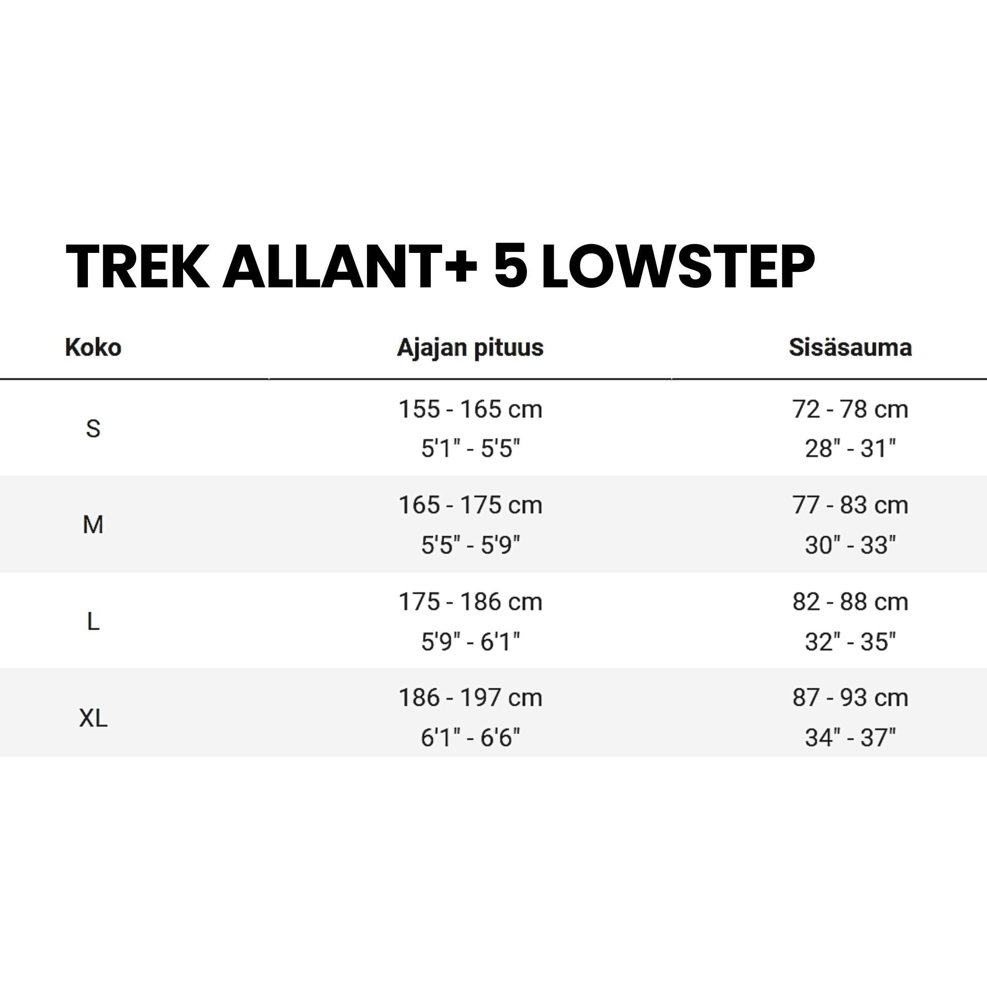 Trek Allant+ 5 Lowstep – Kaupunkipyörä, 85 Nm, 545 Wh