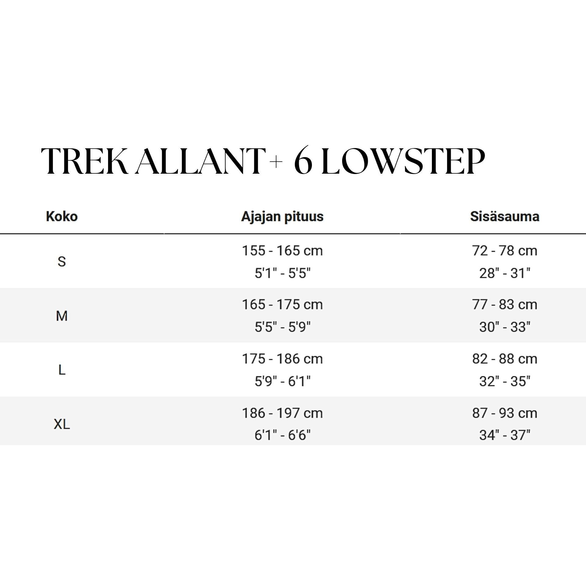 Trek Allant+ 6 Lowstep – sähköpyörä, 85 Nm, 800 Wh