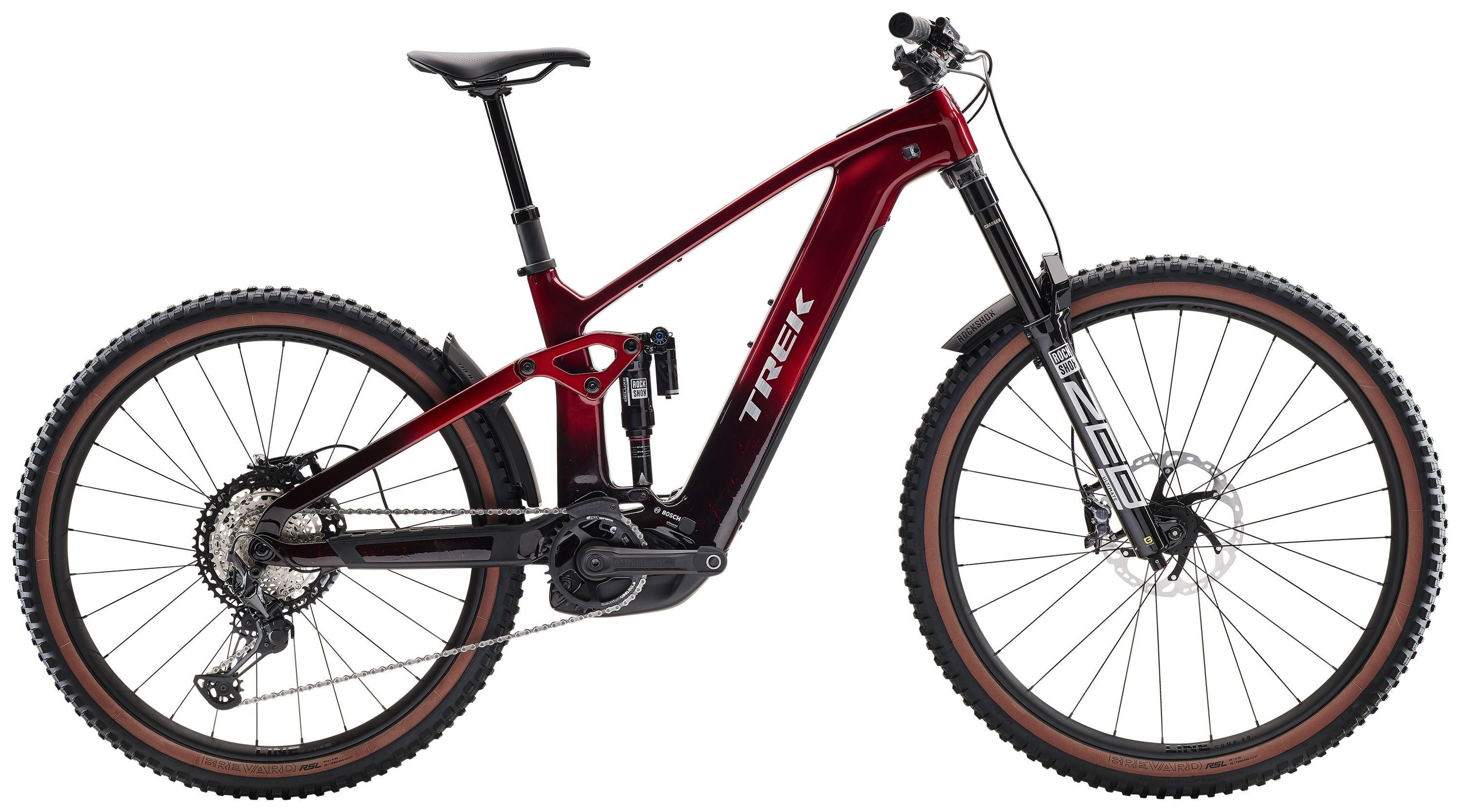 Trek Rail+ 9.8 XT Gen 5 – OCLV Mountain -hiilikuiturunkoinen enduro-eMTB, 85 Nm, 800 Wh