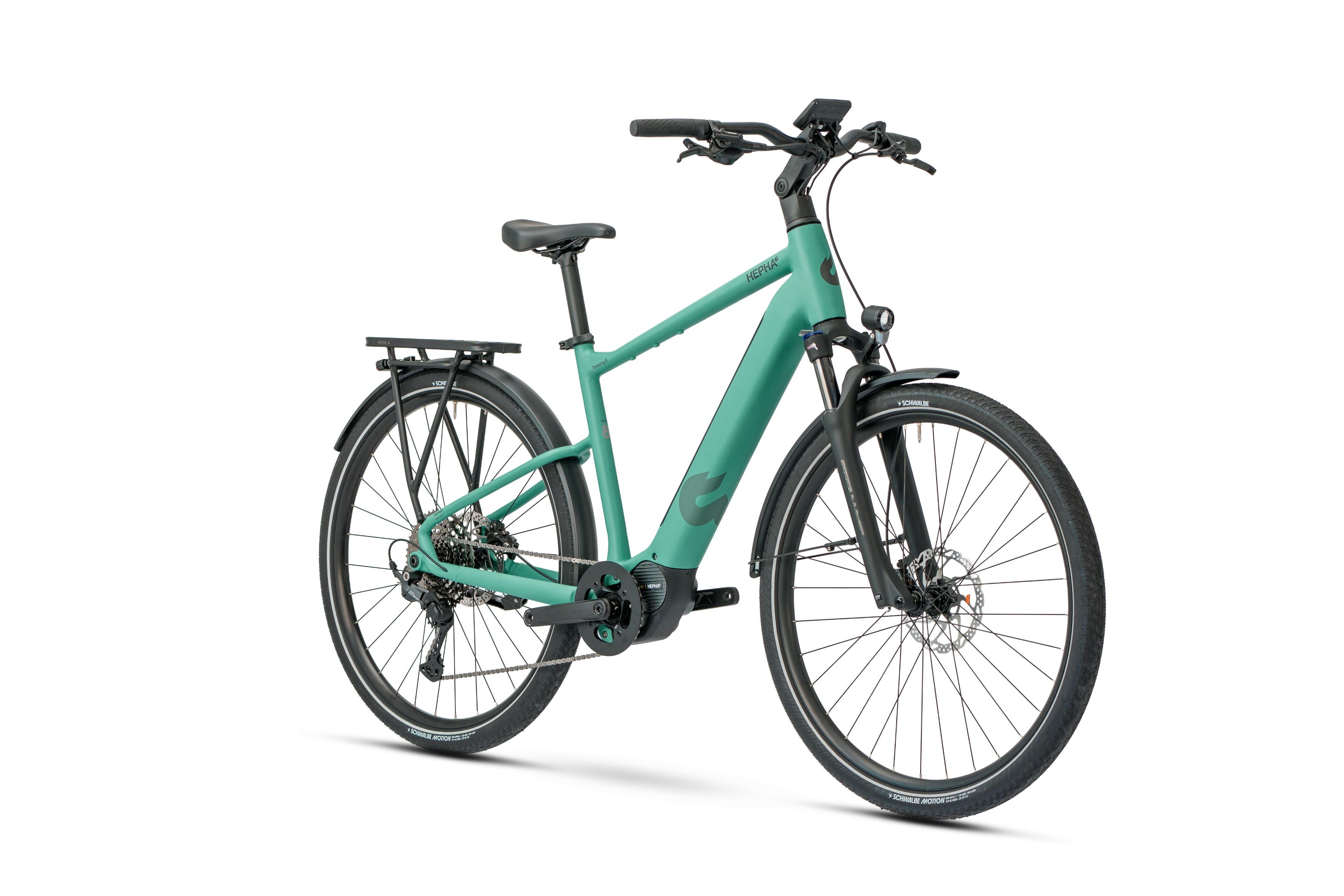 Hepha Trekking 8 Long Range – hybridi-sähköpyörä, 100 Nm, 600 Wh