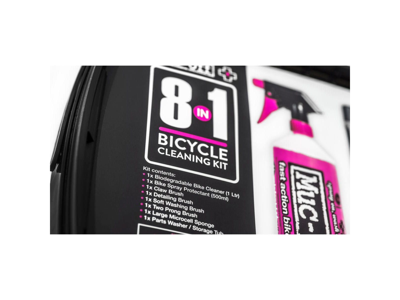 Muc-Off 8-in-1 Bike Cleaning Kit – Nano Tech puhdistaja ja Bike Protect -suihke