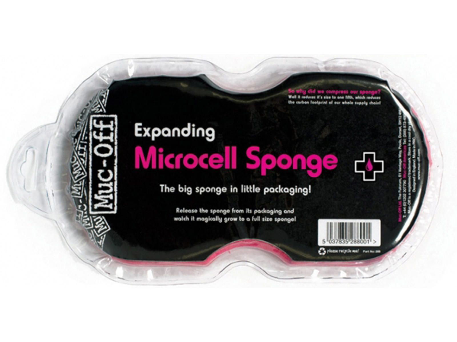 Muc-Off Expanding Microcell Sponge – Vakuumipakattu pyörän puhdistussieni