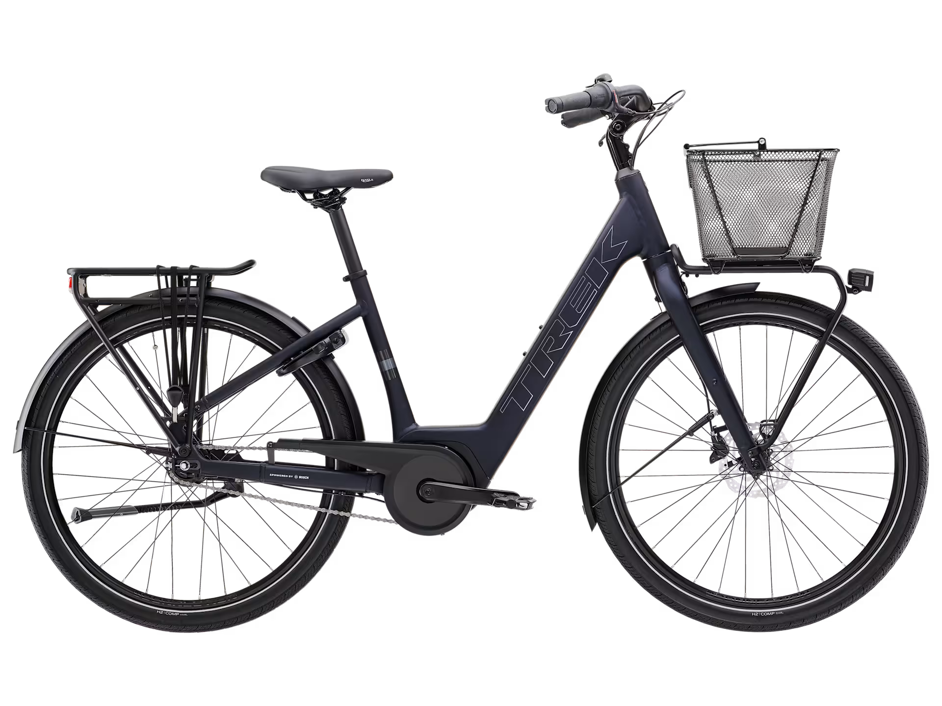 Trek District+ 1C Lowstep – sähkökaupunkipyörä, 40 Nm, 400 Wh