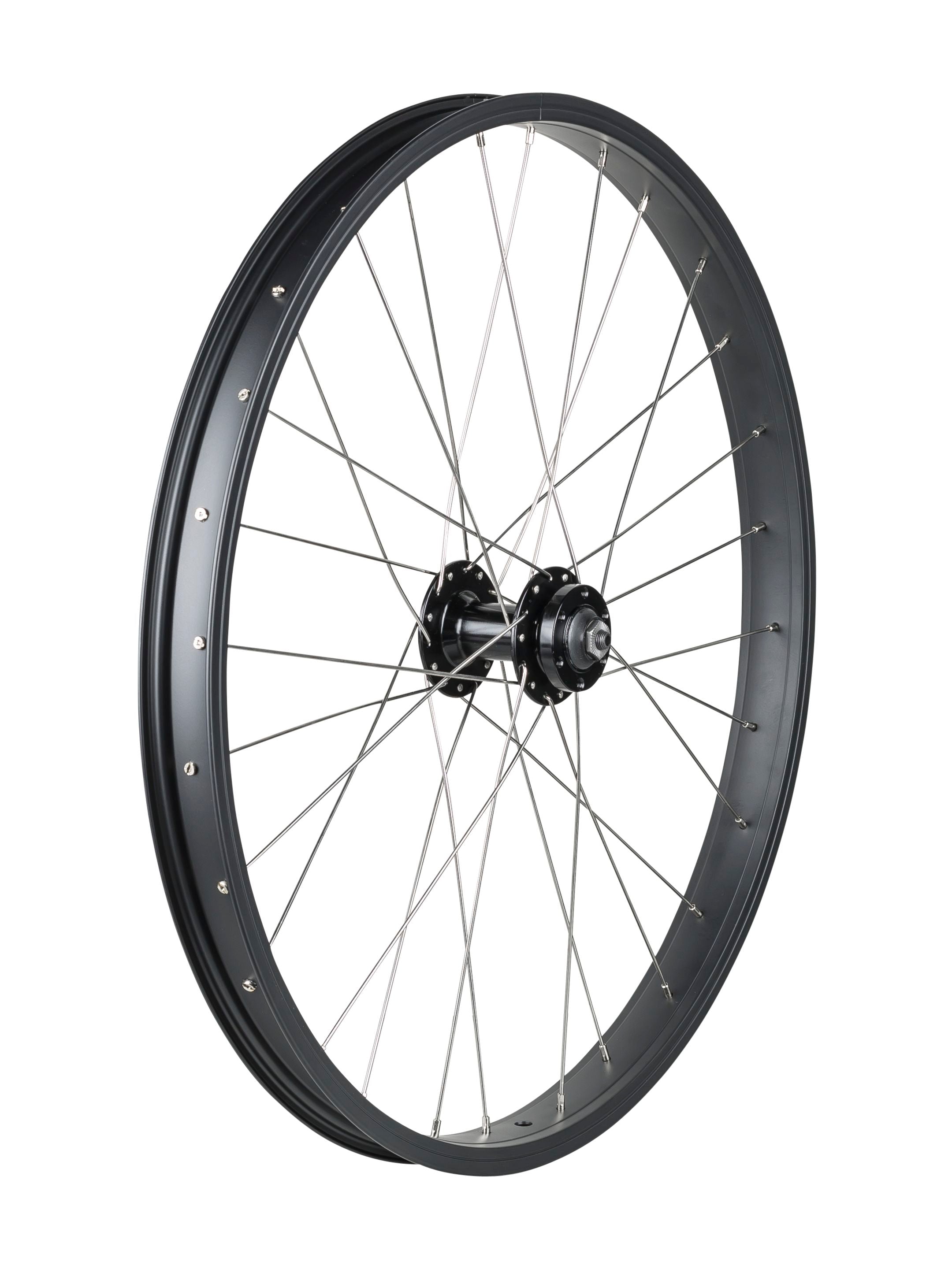 Trek Kids' 28 Hole 24" 6-Bolt Disc Wheel [WLF TRK DC20/J35A 24 28H QR BK]