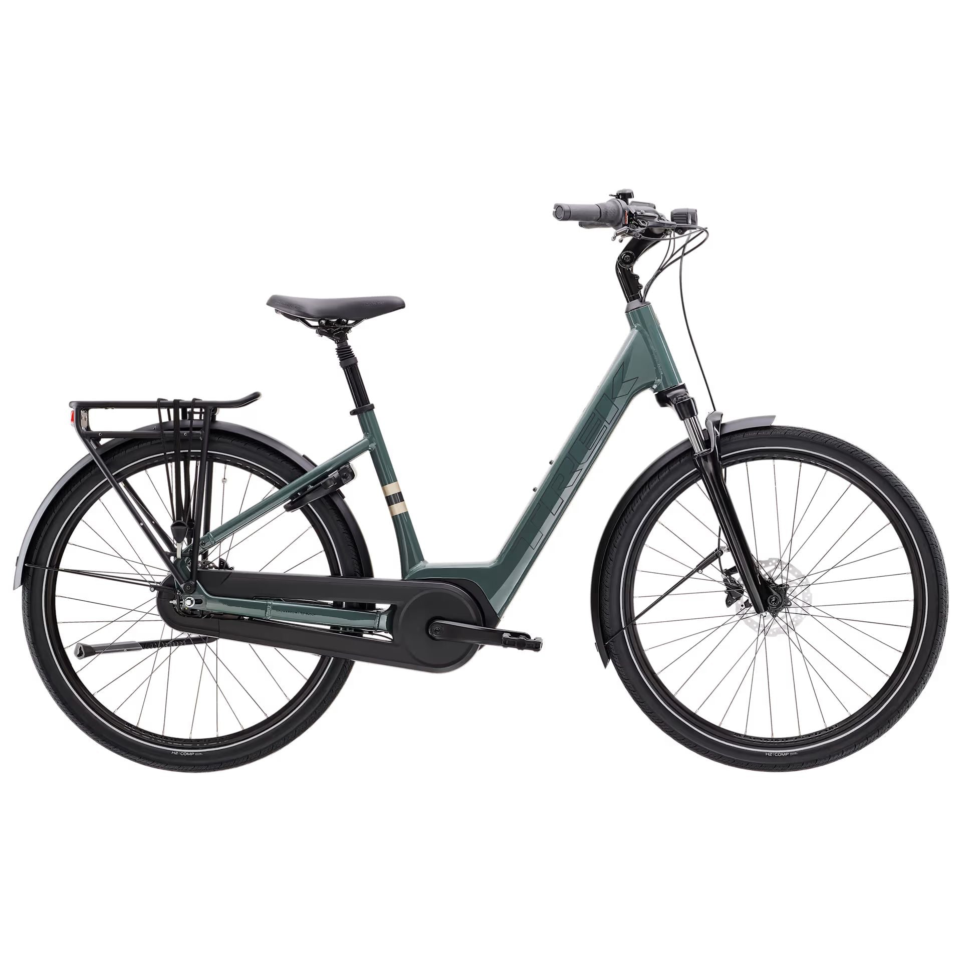 Trek District+ 2 Lowstep – sähköpyörä, 50 Nm, 400 Wh