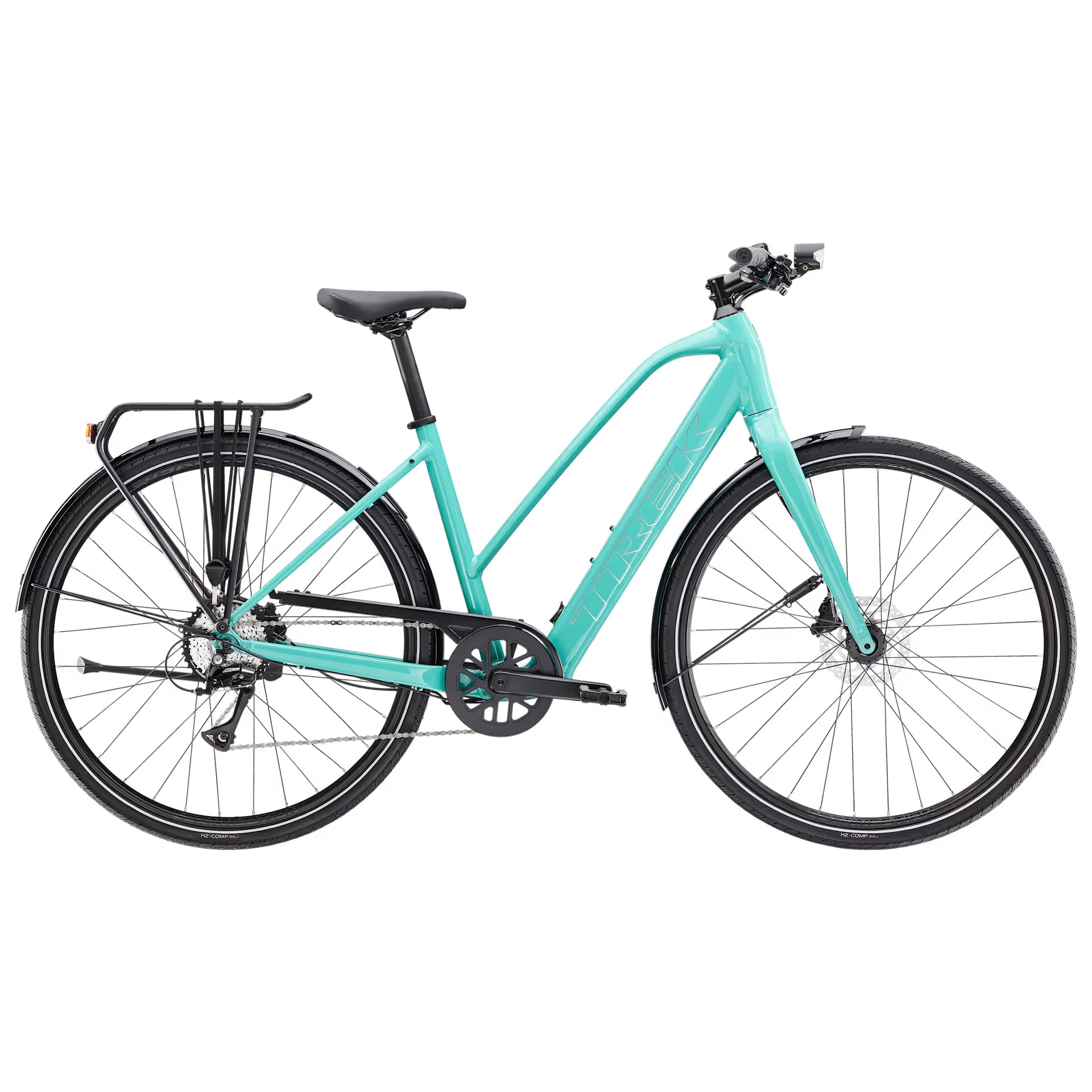 Trek FX+ 2 Stagger LT – Alpha Gold -alumiinirunkoinen kaupunkisähköpyörä, 40 Nm