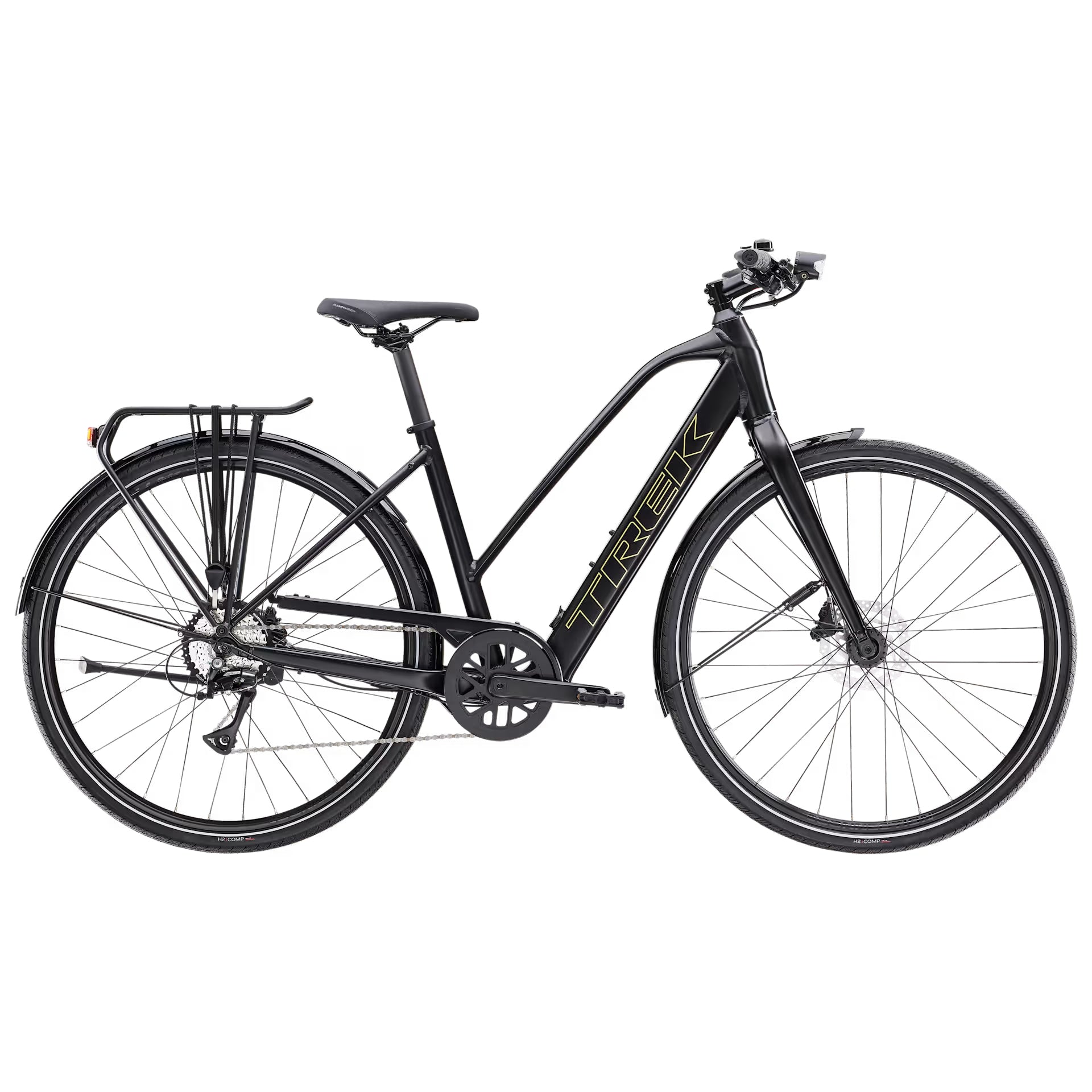 Trek FX+ 2 Stagger LT – Alpha Gold -alumiinirunkoinen kaupunkisähköpyörä, 40 Nm
