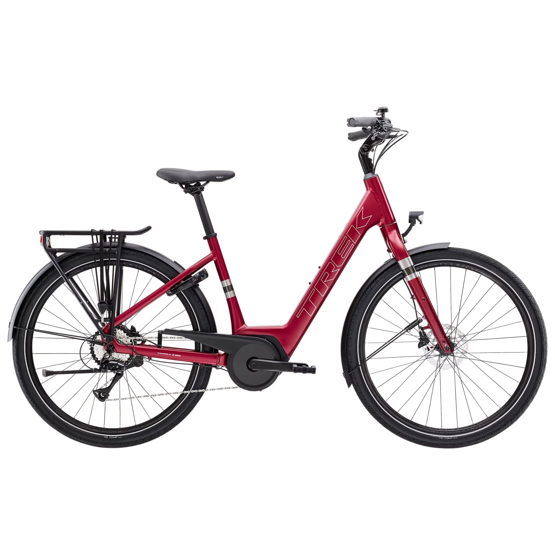 Trek Verve+ 1 Lowstep – sähköhybridipyörä, 40 Nm, 400 Wh