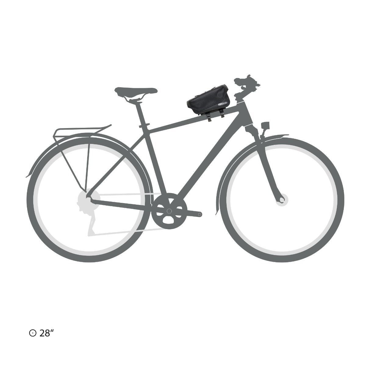 ORTLIEB Toptube-Bag 1.5L – vedenpitävä yläputkilaukku, 1,5 L