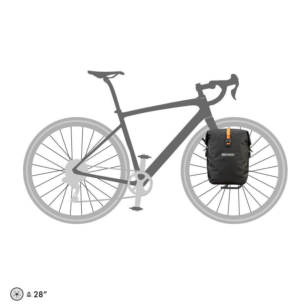 ORTLIEB Gravel-Pack – Vedenpitävät sivulaukut 29L QL2.1-kiinnityksellä