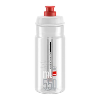 Elite Juomapullo Elite Jet kirkas, punainen logo 550ml Elite Juomapullo Elite Jet kirkas, punainen logo 550ml