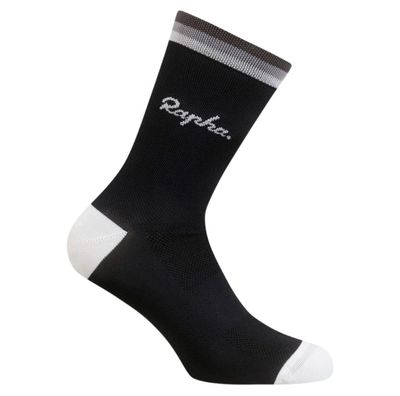 Rapha Logo Cycling Sock — mustat pyöräily sukat