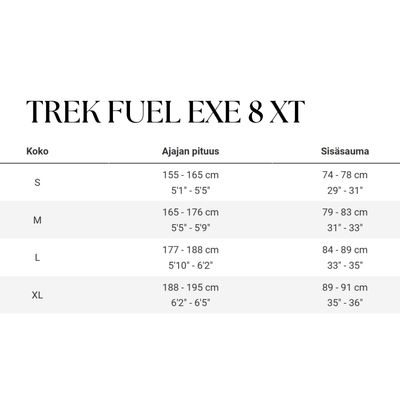 Trek Fuel EXe 8 XT — täysjousto maastopyörä Trek Fuel EXe 8 XT — täysjousto maastopyörä