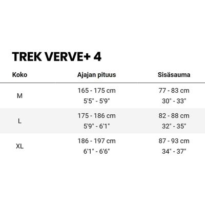 Trek Verve+ 4 545Wh hybridi sähköpyörä